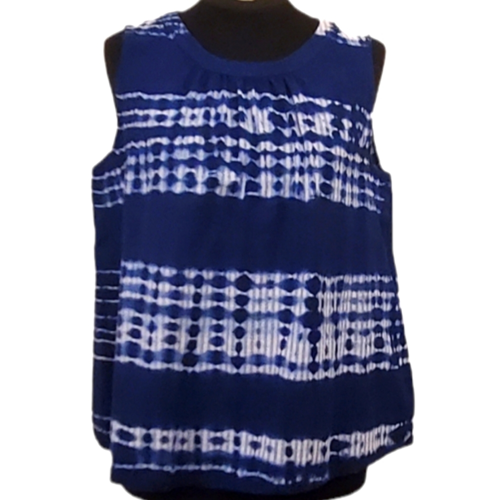 Sonoma Blue and White, Tank Top, Large
